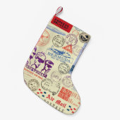 documentstempel decor set kleine kerstsok (Voorkant (Hangend))