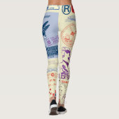  documentstempel decor set leggings (Achterkant)
