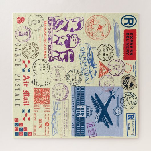  documentstempel decor set legpuzzel (Horizontaal)