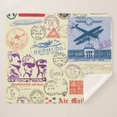  documentstempel decor set sherpa deken (Voorkant (horizontaal))