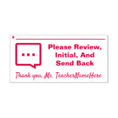 Documentstempel en Review voor aangepaste naam Rub Zelfinktende Stempel (Design)