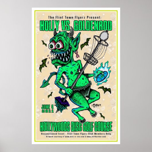 DOD - Disc Golf Poster (Voorkant)