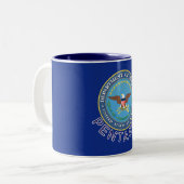 DOD Pentagon Tweekleurige Koffiemok (Voorkant links)