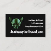 Dodde Vamp Visitekaartje schedel (Achterkant)