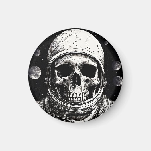 Dode astronaut magneet (Voorkant)