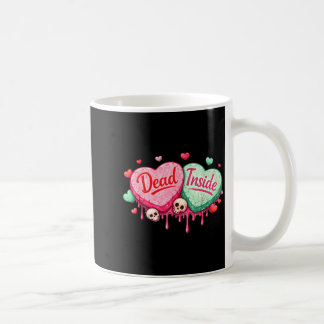 Dode binnen anti-valentijnsdag harten grappige mem koffiemok