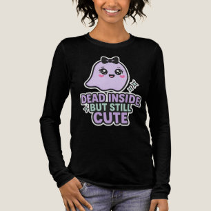 Dode binnen, maar nog steeds Schattigee geest Kawa Tri-Blend Shirt