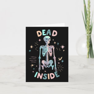 Dode Binnenkant Skelet Casual Halloween Grafisch D Kaart