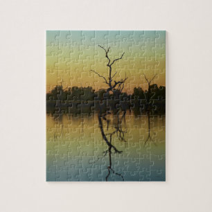 Dode bomen in Lily Creek Lagoon, zonsopgang Legpuzzel
