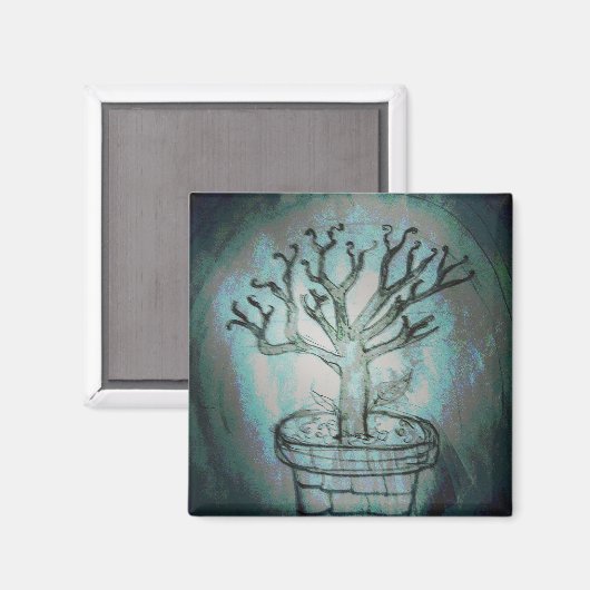 dode bonsai boom magneet (Voorkant / Achterkant)