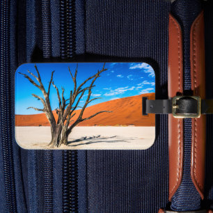 Dode boom in Deadvlei, Namibië Bagagelabel
