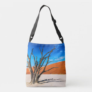 Dode boom in Deadvlei, Namibië Crossbody Tas