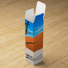 Dode boom in Deadvlei, Namibië Wijn Geschenkdoos