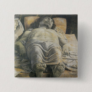 Dode Christus Vierkante Button 5,1 Cm