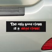 Dode clowns bumpersticker (Op auto)