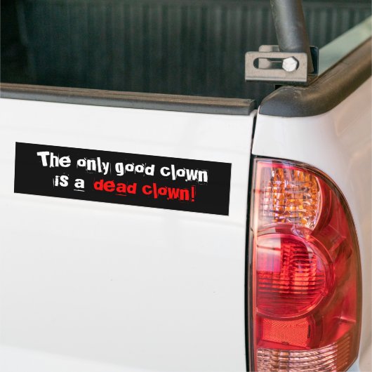 Dode clowns bumpersticker (Op Truck)