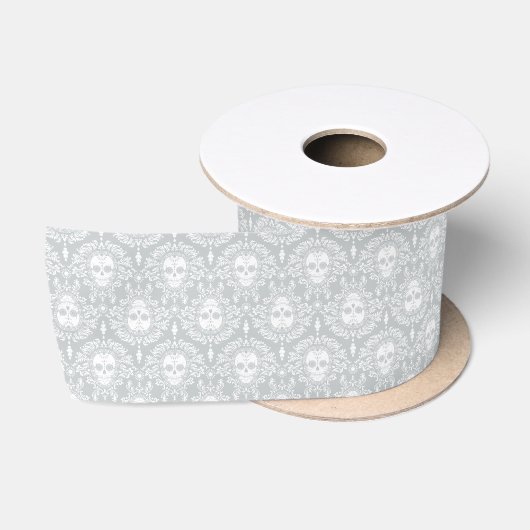 Dode Damask - Chic Sugar Skulls Ribbon Lint (Spoel)