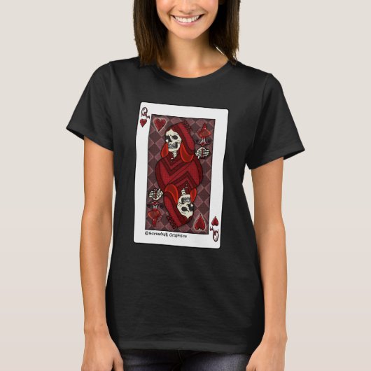 Dode Hartendame  T-shirt (Voorkant)