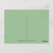 DODE HOOFD SANTA SKULL, CHRISTMAS SKELETON HUMOR BRIEFKAART (Achterkant)