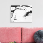 Dode hoofdtekst van het wetsdecreet Jesse James Ph Canvas Afdruk (Insitu (Woonkamer))