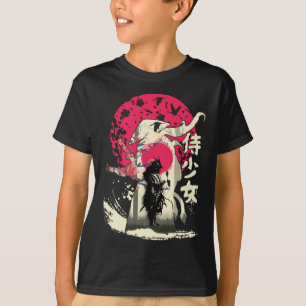 Dode Japanse Samurai Warrior Japan Szwaardveer T-shirt