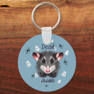 Dode Opossum-sleutelhanger Spoky Geest & Schedel Sleutelhanger