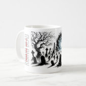 Dode opstaan uit de afgrond koffiemok (Voorkant links)