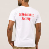 DODE RABBIT SOCIETY RED T-SHIRT (Achterkant)