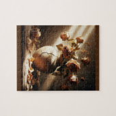 Dode rozen In vaas  stijl stilleven foto Legpuzzel (Horizontaal)