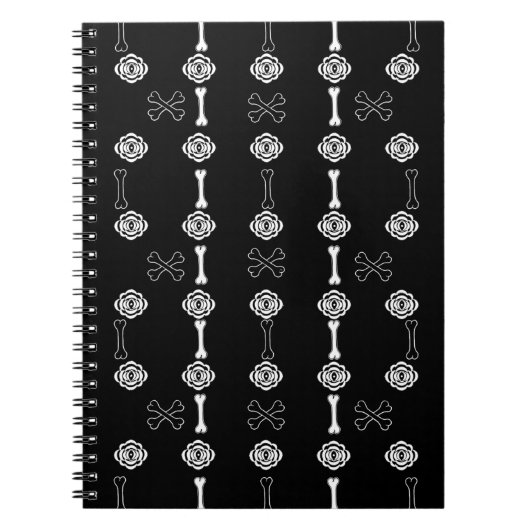 Dode Rozen (zwart-wit) Notitieboek (Voorkant)