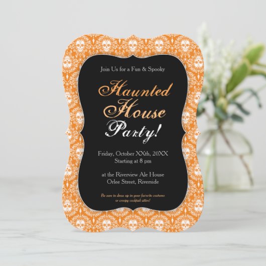 Dode schade - aangepaste uitnodigingen voor Chic S (Staand voorkant)