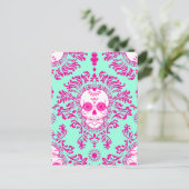 Dode schade - Chic Sugar Skull Briefkaart (Staand voorkant)