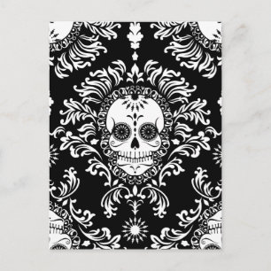 Dode schade - Chic Sugar Skull Briefkaart
