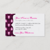 Dode schade - Chic Sugar Skulls - Aangepaste credi Visitekaartje (Achterkant)