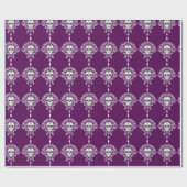 Dode schade - Chic Sugar Skulls Wrapping Paper Cadeaupapier (Vlak)