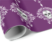 Dode schade - Chic Sugar Skulls Wrapping Paper Cadeaupapier (Rol Hoek)