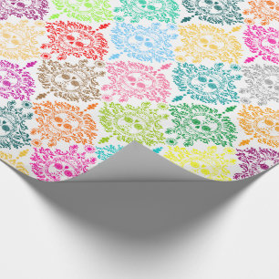 Dode schade - Chic Sugar Skulls Wrapping Paper Cadeaupapier