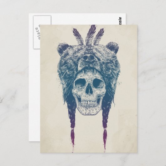 Dode shaman briefkaart (Voorkant / Achterkant)