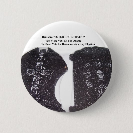 dode stemmen ronde button 5,7 cm (Voorkant)