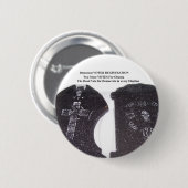 dode stemmen ronde button 5,7 cm (Voorkant /achterkant)