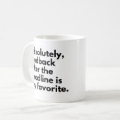 Dode termijn Grappige werkspreuk Koffiemok (Voorkant links)