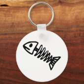 Dode visskelet Botten Sleutelhanger (Voorkant)