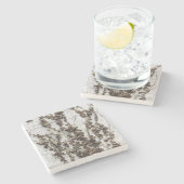 dode wijnstokken stenen onderzetter (Zijkant)