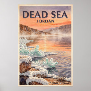 Dode Zee Jordanië Reizen Poster