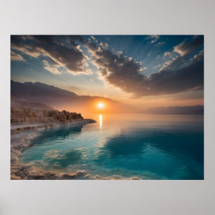 Dode Zee landschap Israël Poster