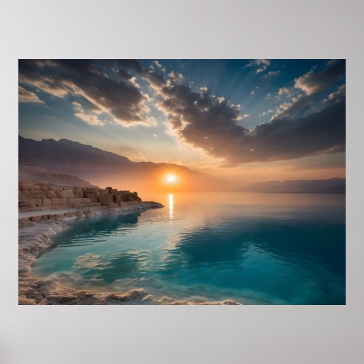 Dode Zee landschap Israël Poster (Voorkant)