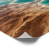 Dode Zee landschap Israël Poster (Hoek)
