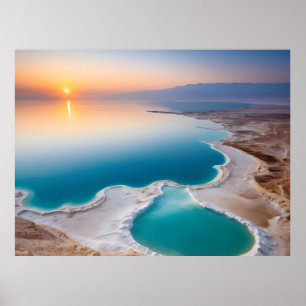 Dode Zee landschap Israël Poster