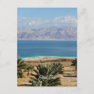 Dode Zee landschapsfoto Briefkaart