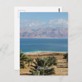 Dode Zee landschapsfoto Briefkaart (Voorkant / Achterkant)